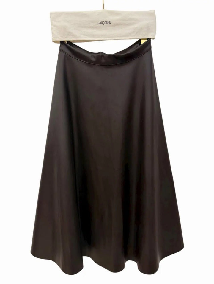 Garconne Vegan Leather Skirt - clever alice