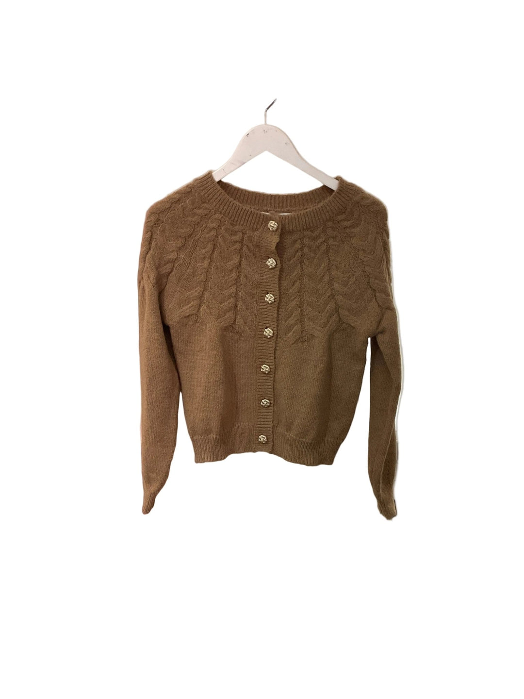 Heartloom brown cardigan - clever alice
