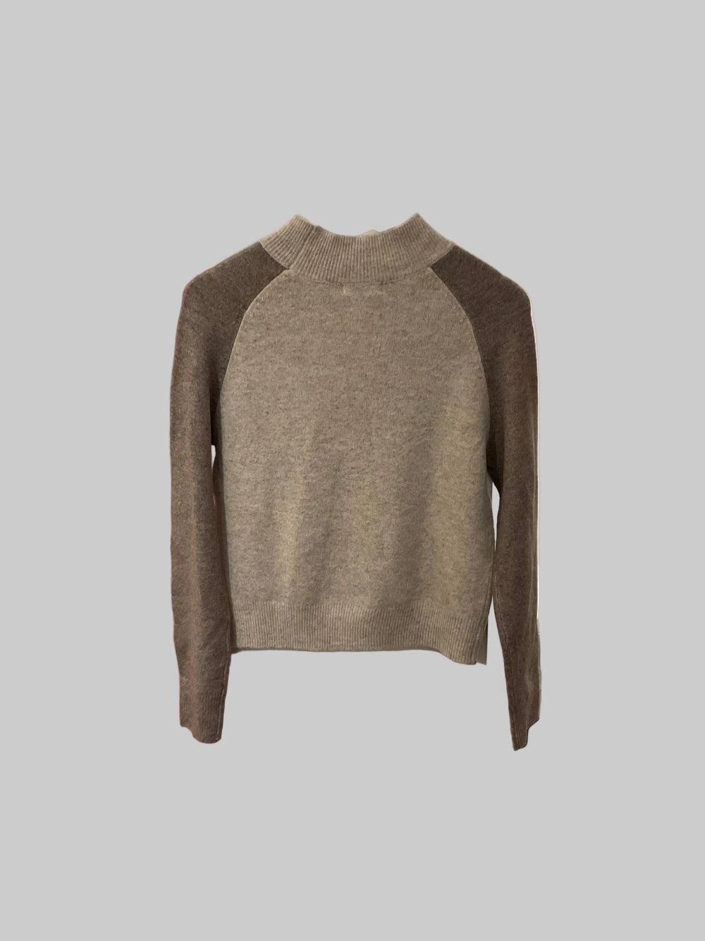 Heartloom Two-Tone Sweater (Cream) - clever alice