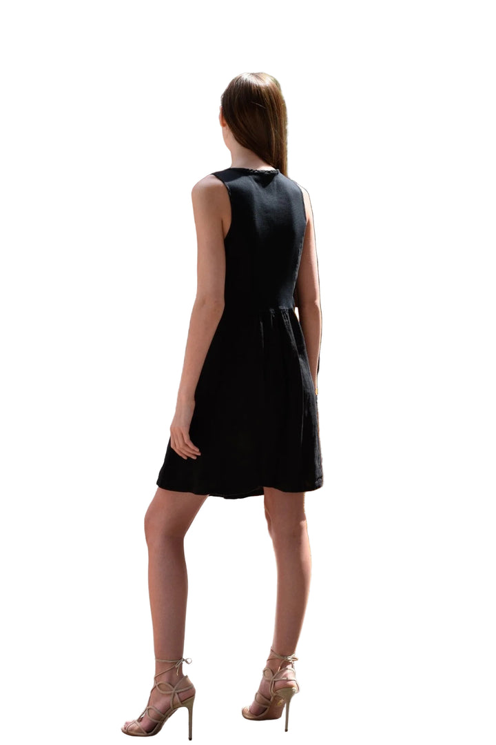 Inizio Black Mini Dress - clever alice