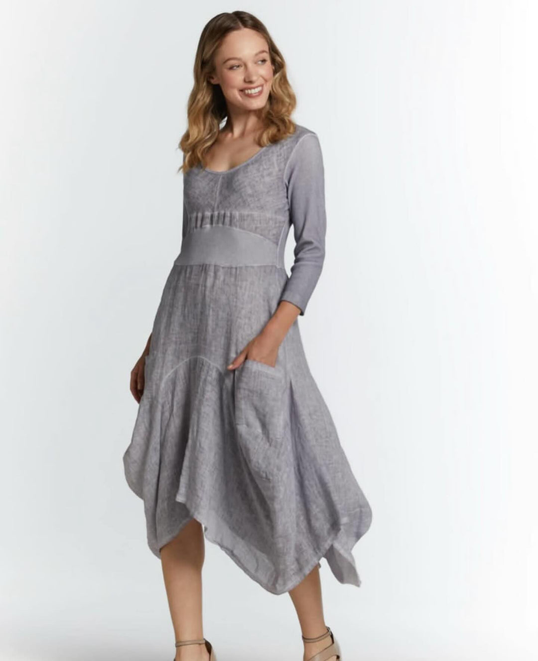 Inizio Dress with Cotton Sleeves - clever alice