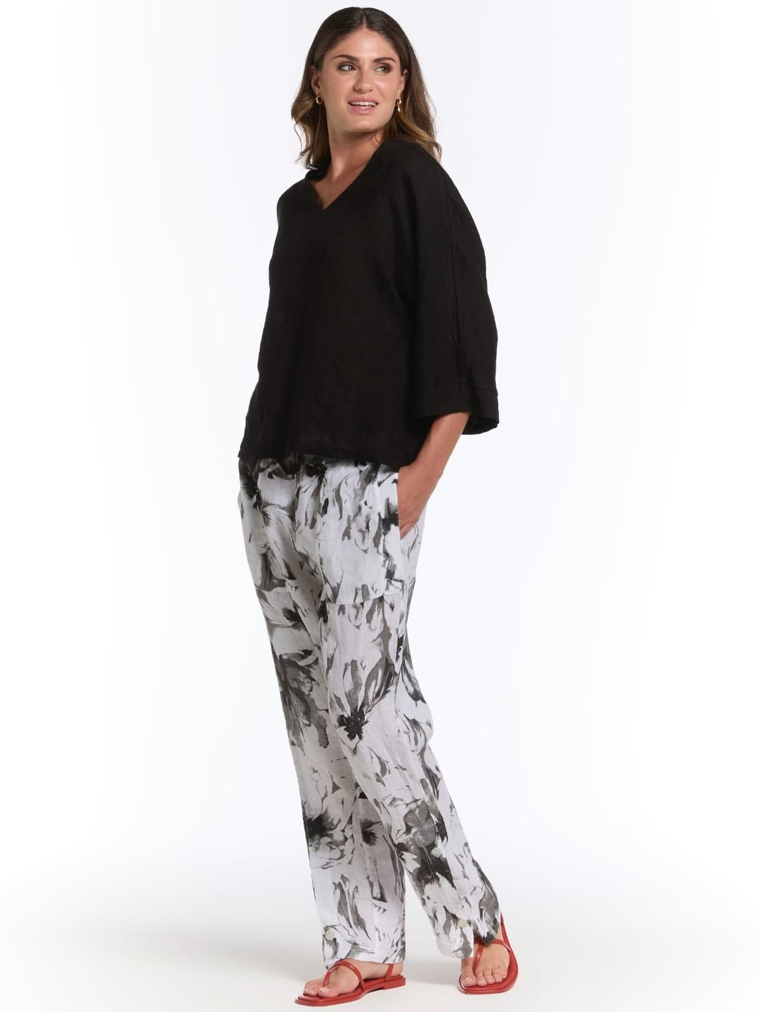 Inizio Full Length Linen Pant - clever alice