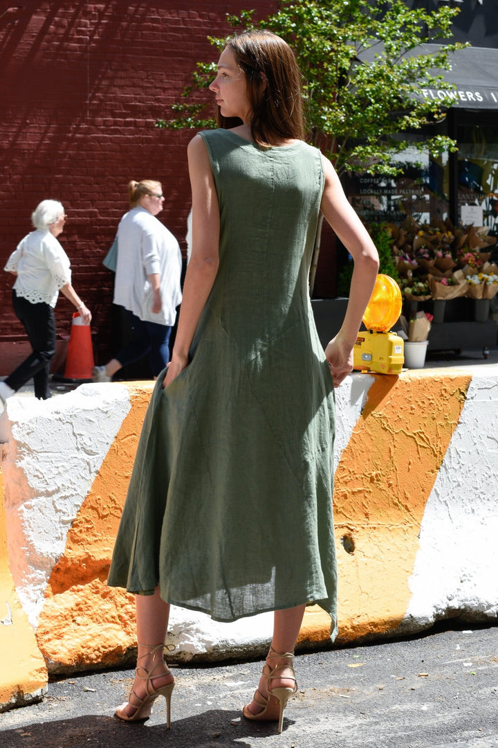 Inizio Linen Dress Maxi - 90825 - clever alice