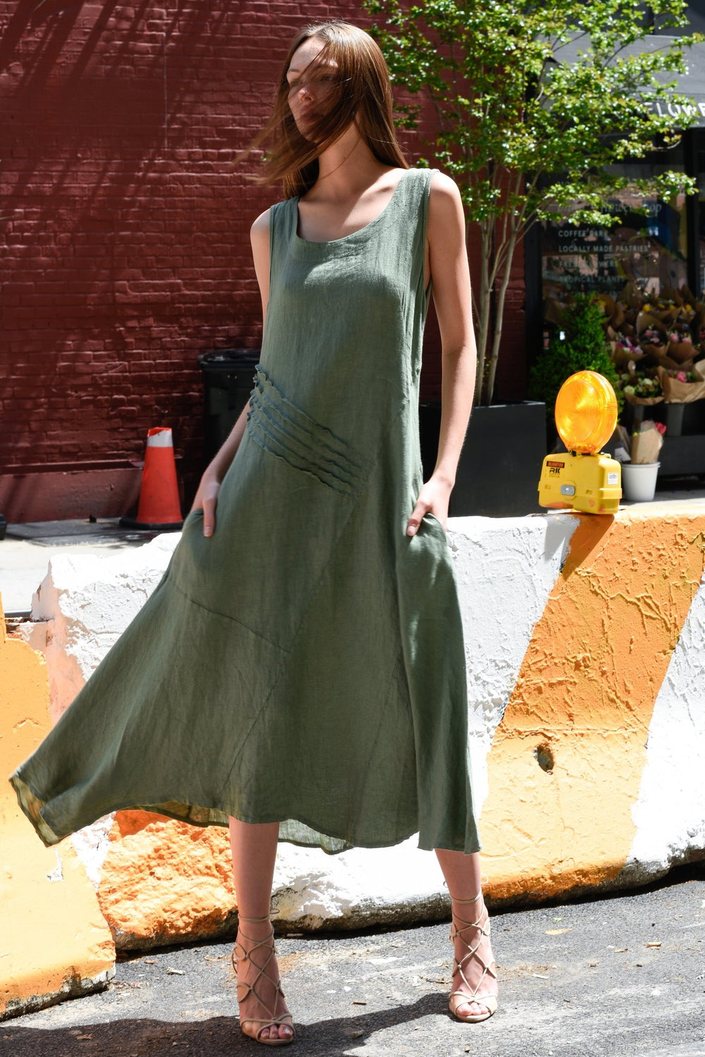 Inizio Linen Dress Maxi - 90825 - clever alice