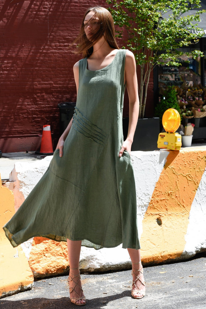 Inizio Linen Dress Maxi - 90825 - clever alice