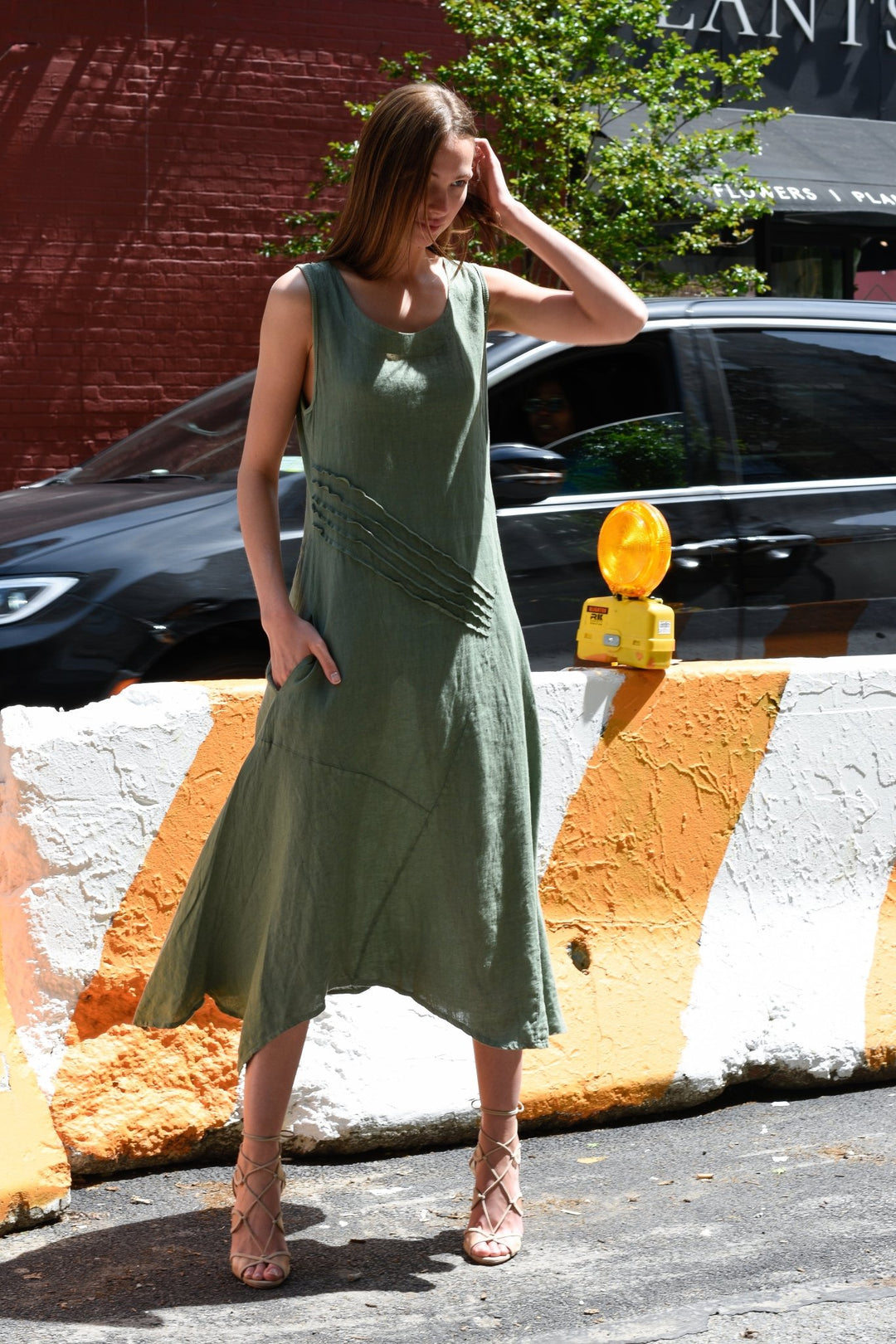 Inizio Linen Dress Maxi - 90825 - clever alice