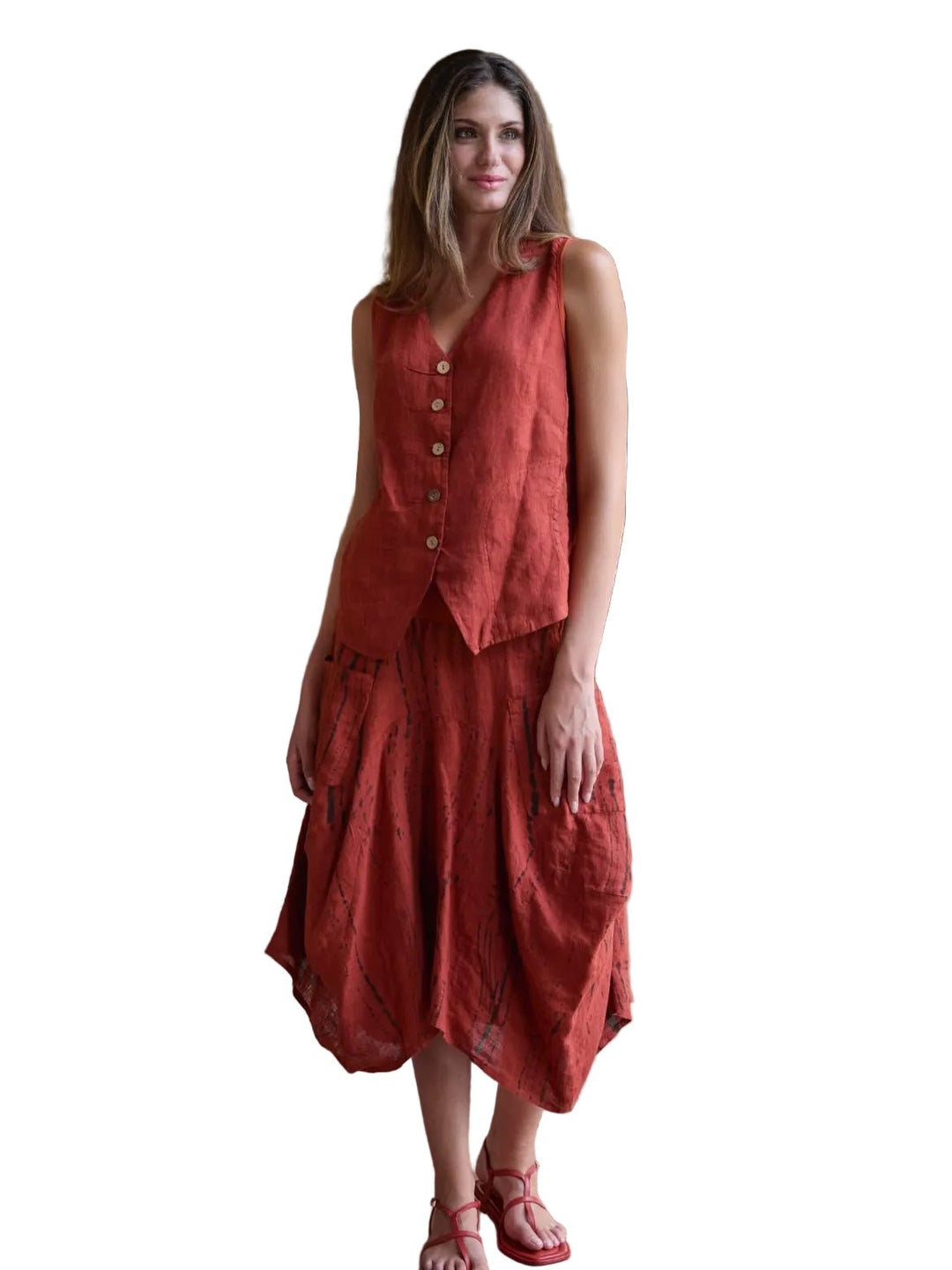 Inizio Linen Vest - clever alice