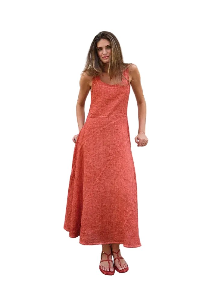 Inizio Maxi Dress in Linen - clever alice