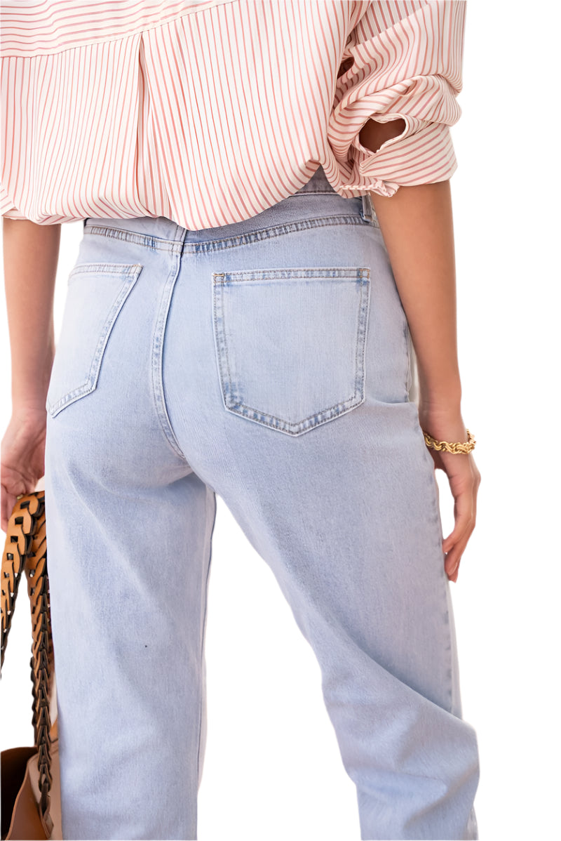 Oraije Paris Maddie Jean in Light Wash - clever alice