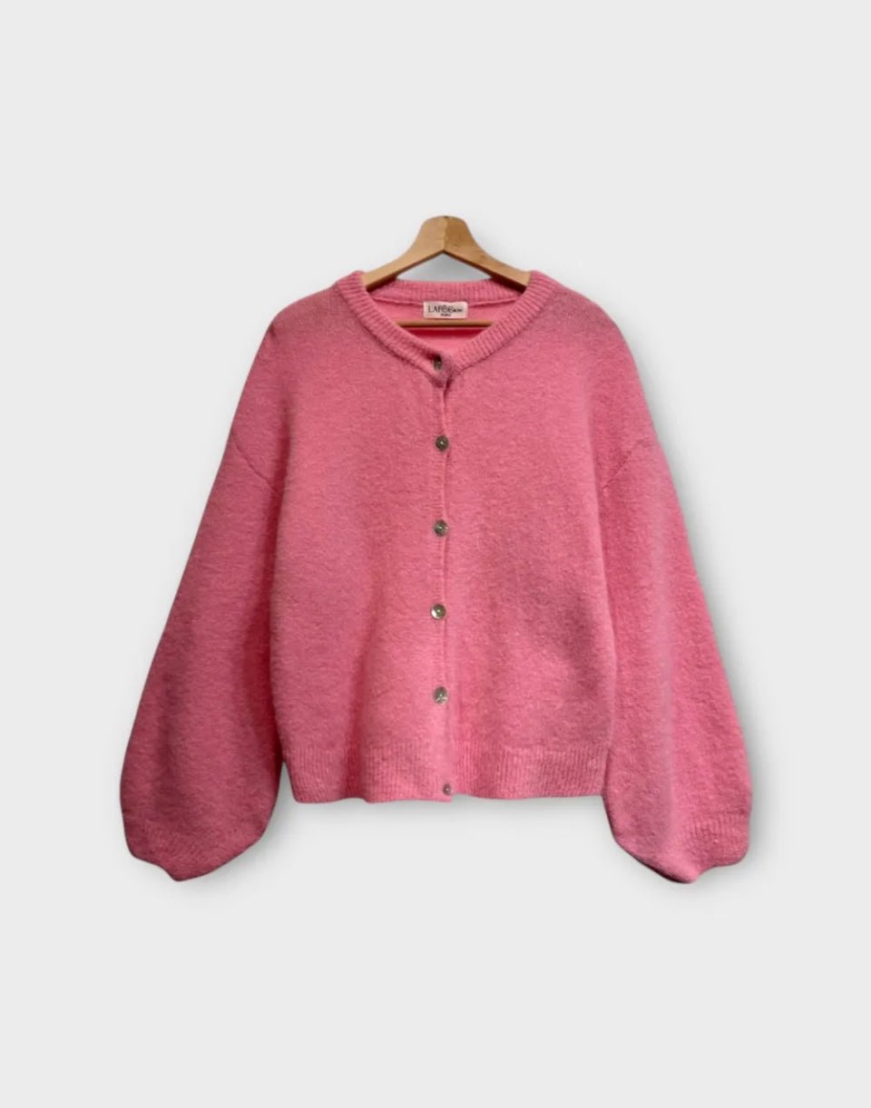 Lafee Alpaga/Wool Blend Cardigan - clever alice