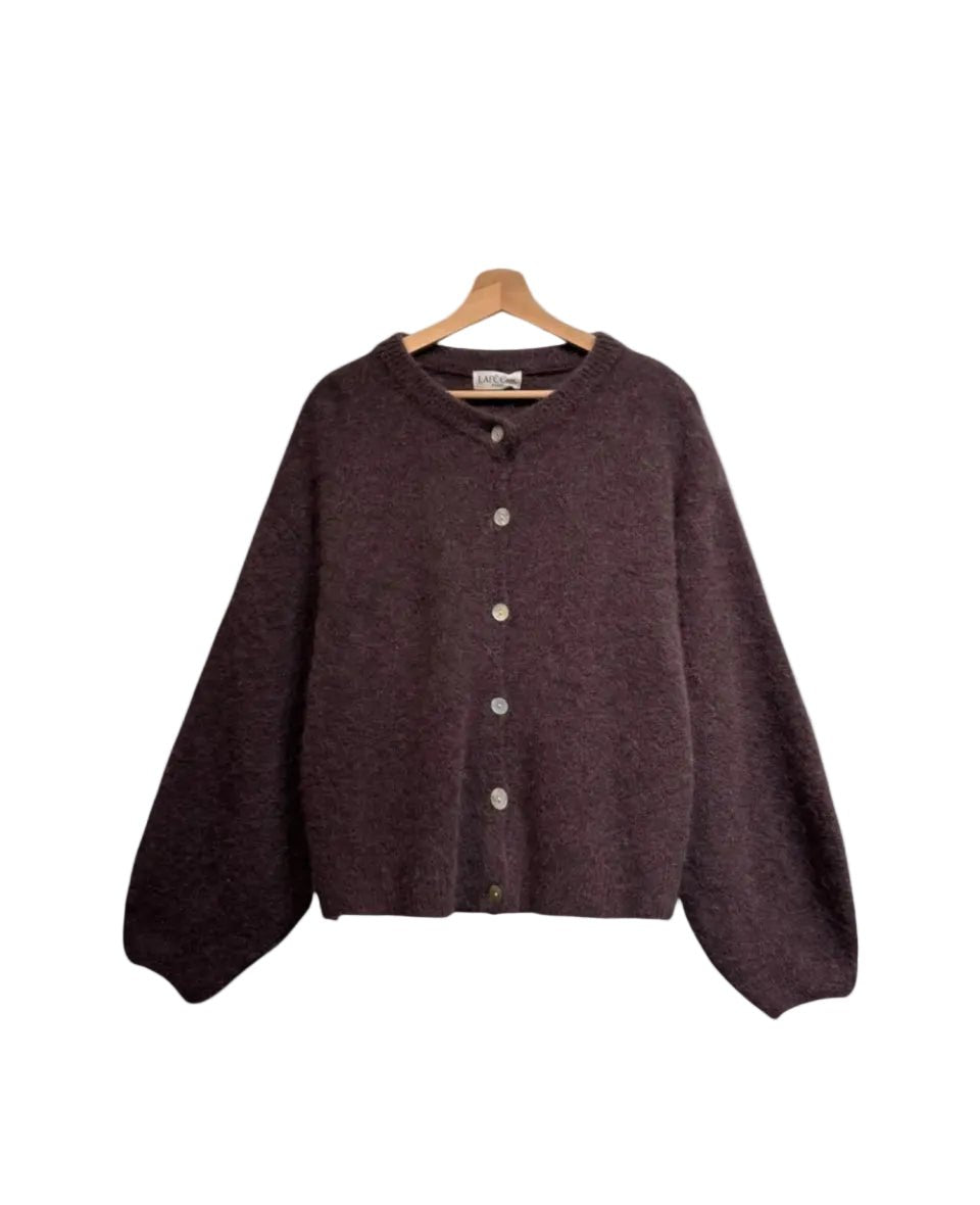 Lafee Alpaga/Wool Blend Cardigan - clever alice