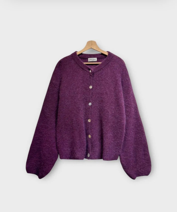 Lafee Alpaga/Wool Blend Cardigan - clever alice