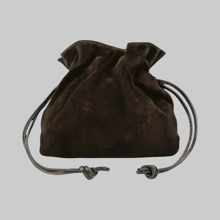 Louisa Lee Doona M Pleated Suede Leather Bag - clever alice