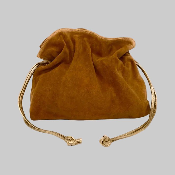 Louisa Lee Doona M Pleated Suede Leather Bag - clever alice