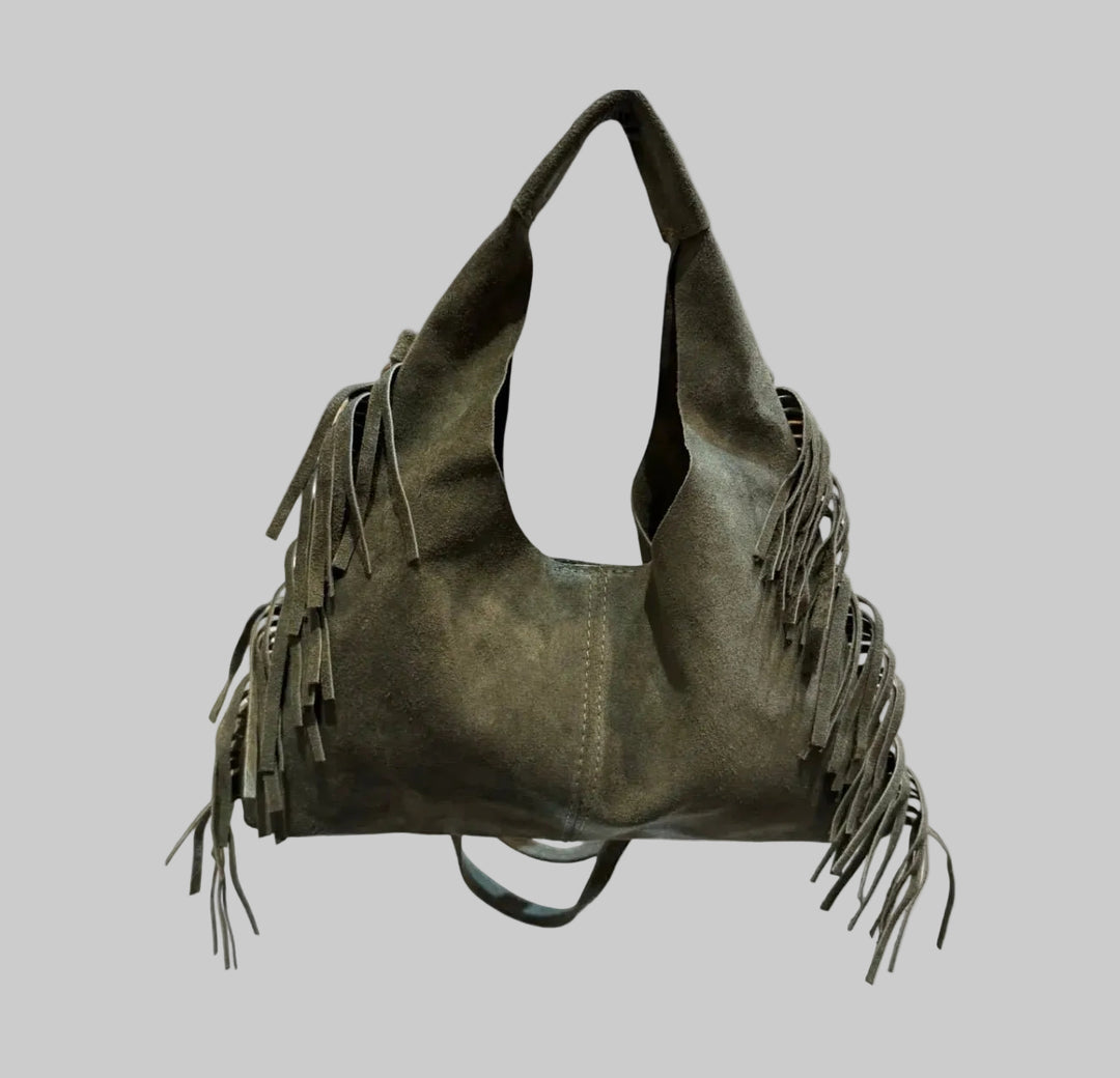 Louisa Lee Fringe Slouch Bag - clever alice