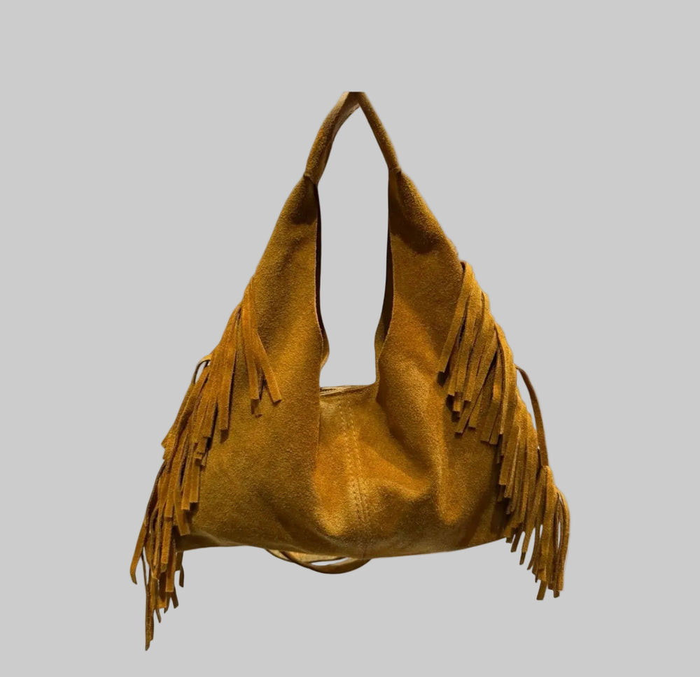 Louisa Lee Fringe Slouch Bag - clever alice