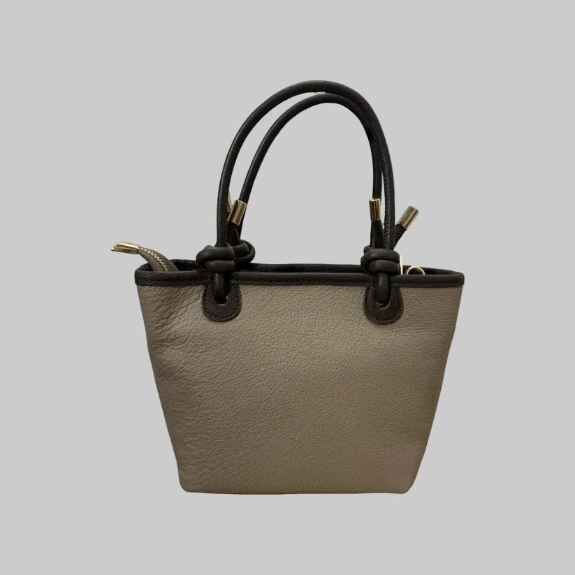 Louisa Lee LINDA GRAINED LEATHER HANDBAG - clever alice