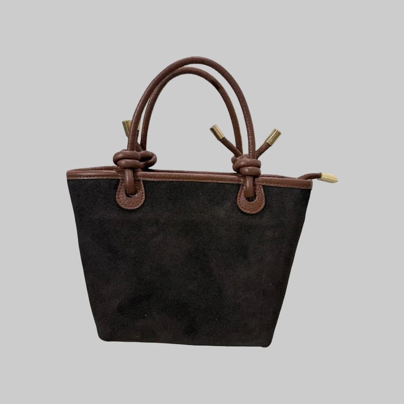 Louisa Lee LINDA SUEDE LEATHER HANDBAG - clever alice