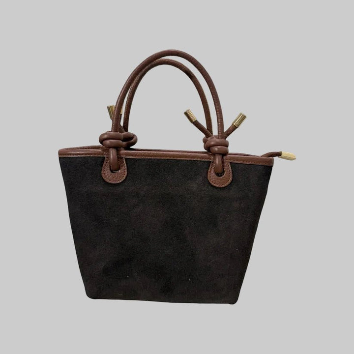 Louisa Lee LINDA SUEDE LEATHER HANDBAG - clever alice