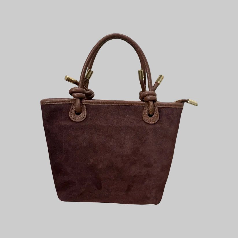 Louisa Lee LINDA SUEDE LEATHER HANDBAG - clever alice
