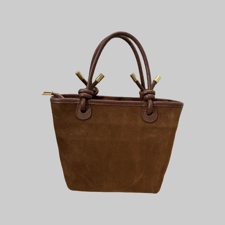 Louisa Lee LINDA SUEDE LEATHER HANDBAG - clever alice