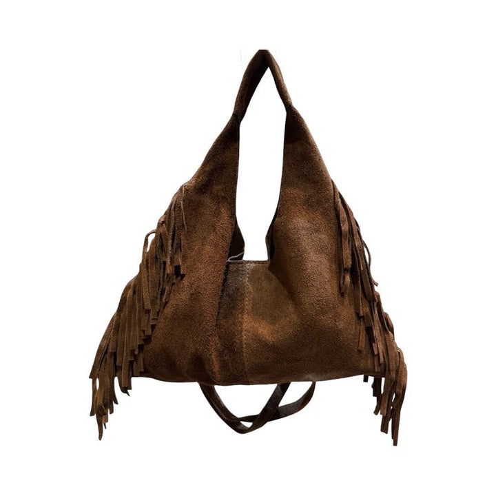 Louisa Lee SAC BANDOULIER CUIR SUEDE MARCO FRANGE - clever alice