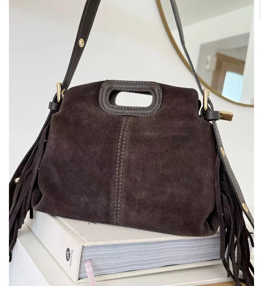 Louisa Lee Suede Fringe Mini - clever alice
