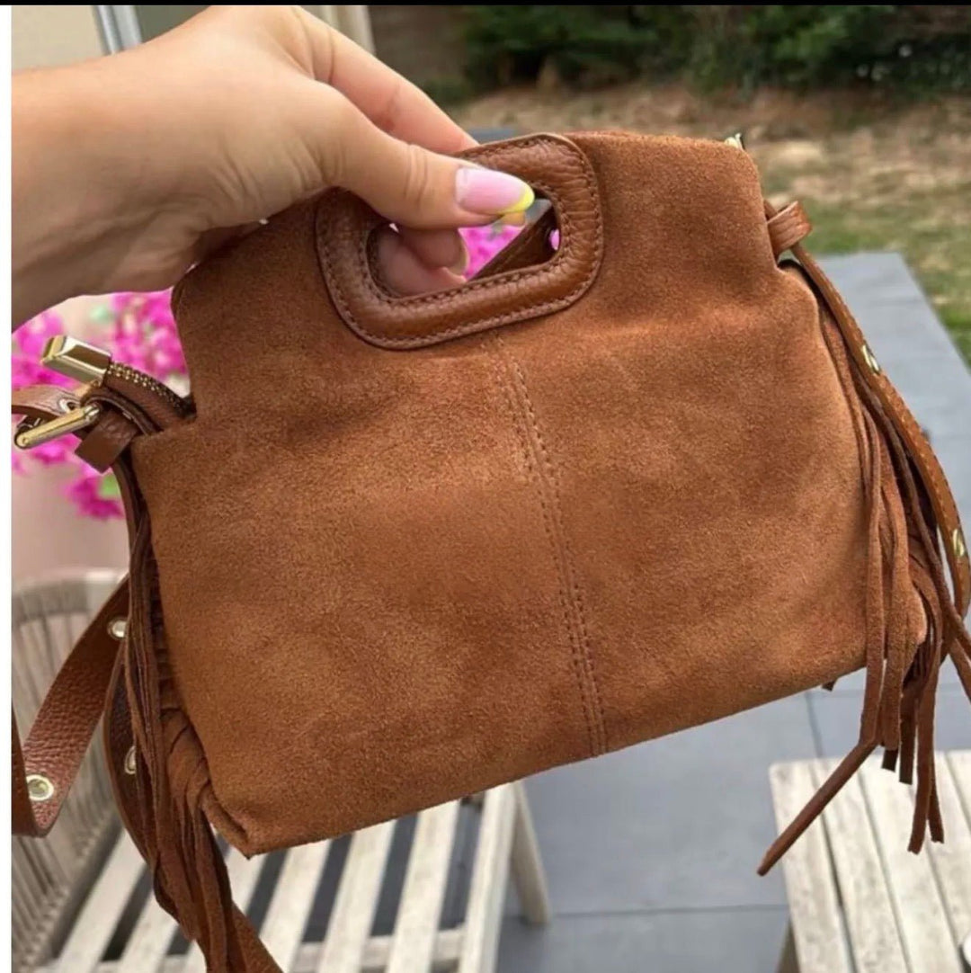 Louisa Lee Suede Fringe Mini - clever alice