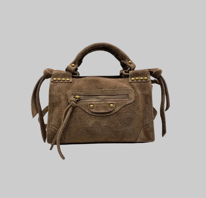 Louisa Lee Suede Square Minibag - clever alice