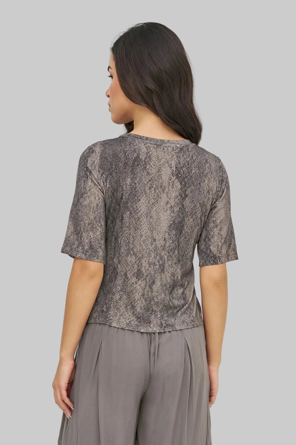 M Brand Knit/Woven Combo Top - clever alice