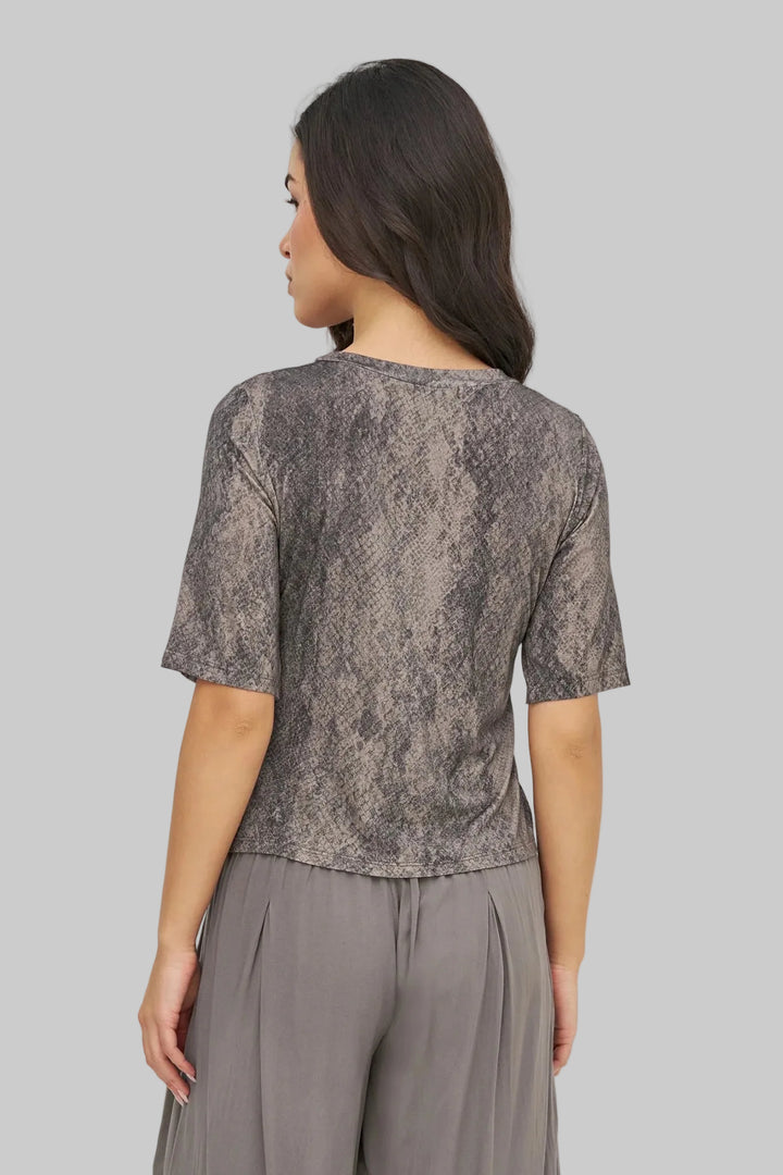 M Brand Knit/Woven Combo Top - clever alice
