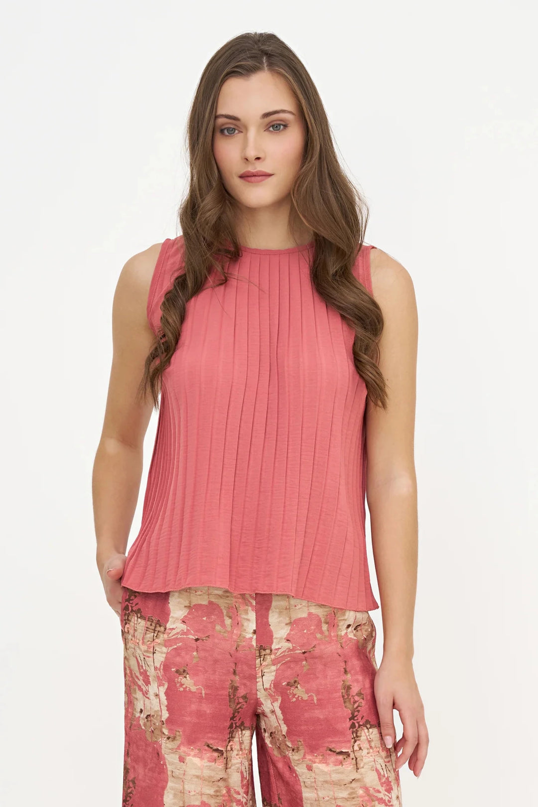 M Brand Woven Top - Sleeveless - clever alice