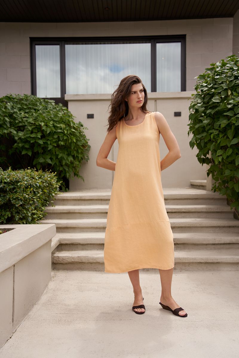 M Made in Italy Apricot Dress - clever alice