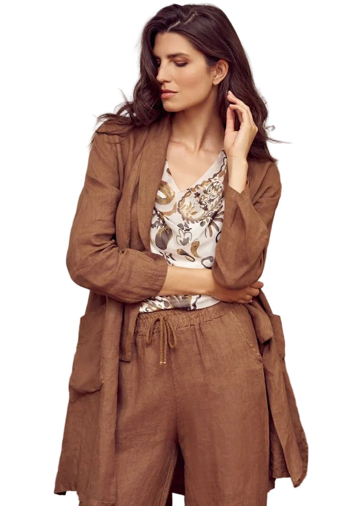 M Made In Italy Linen Jacket - clever alice