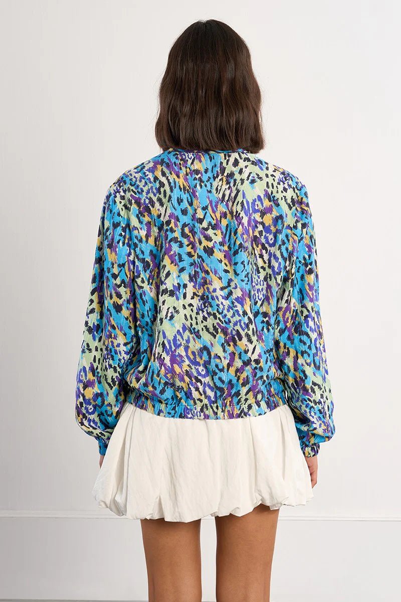 Molly Bracken Animal Print Bomber Jacket - clever alice