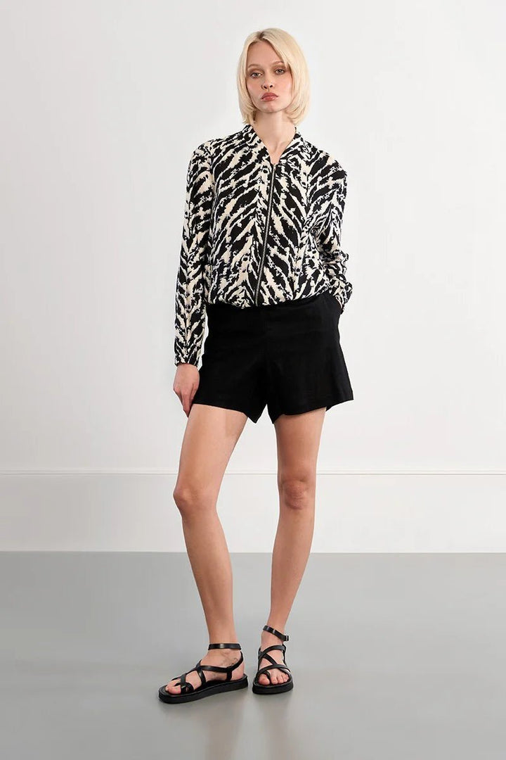 Molly Bracken Bomber jacket with zip - clever alice