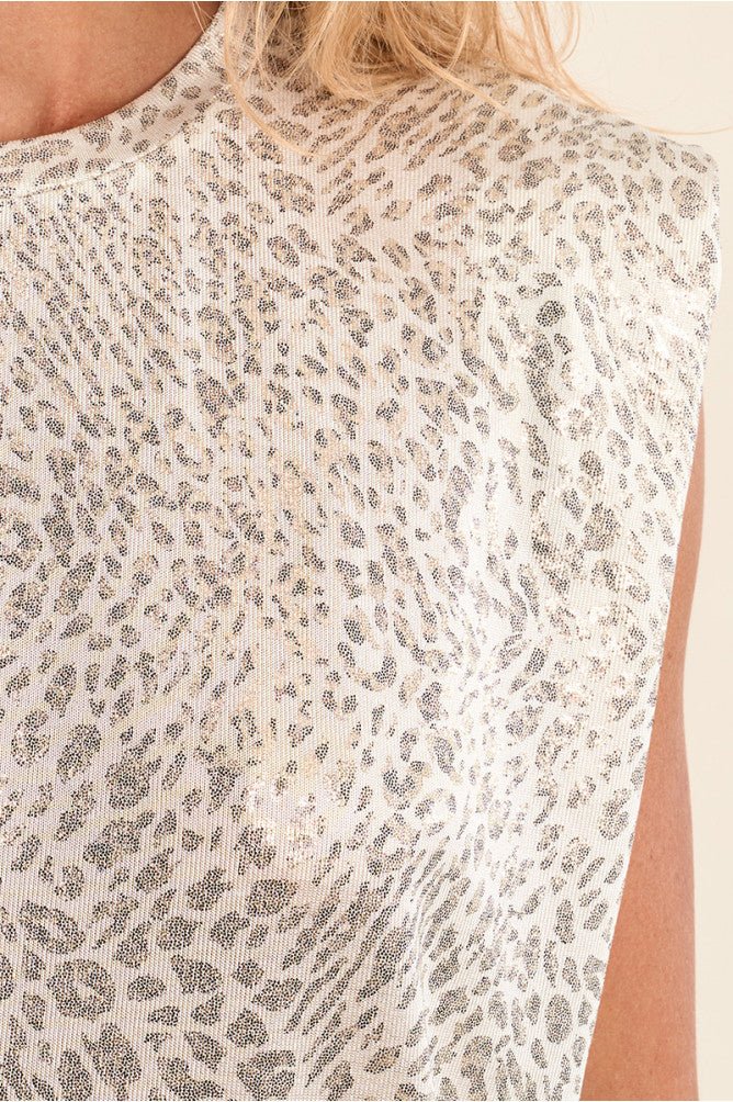 Molly Bracken Cheetah Print Muscle T-Shirt - clever alice
