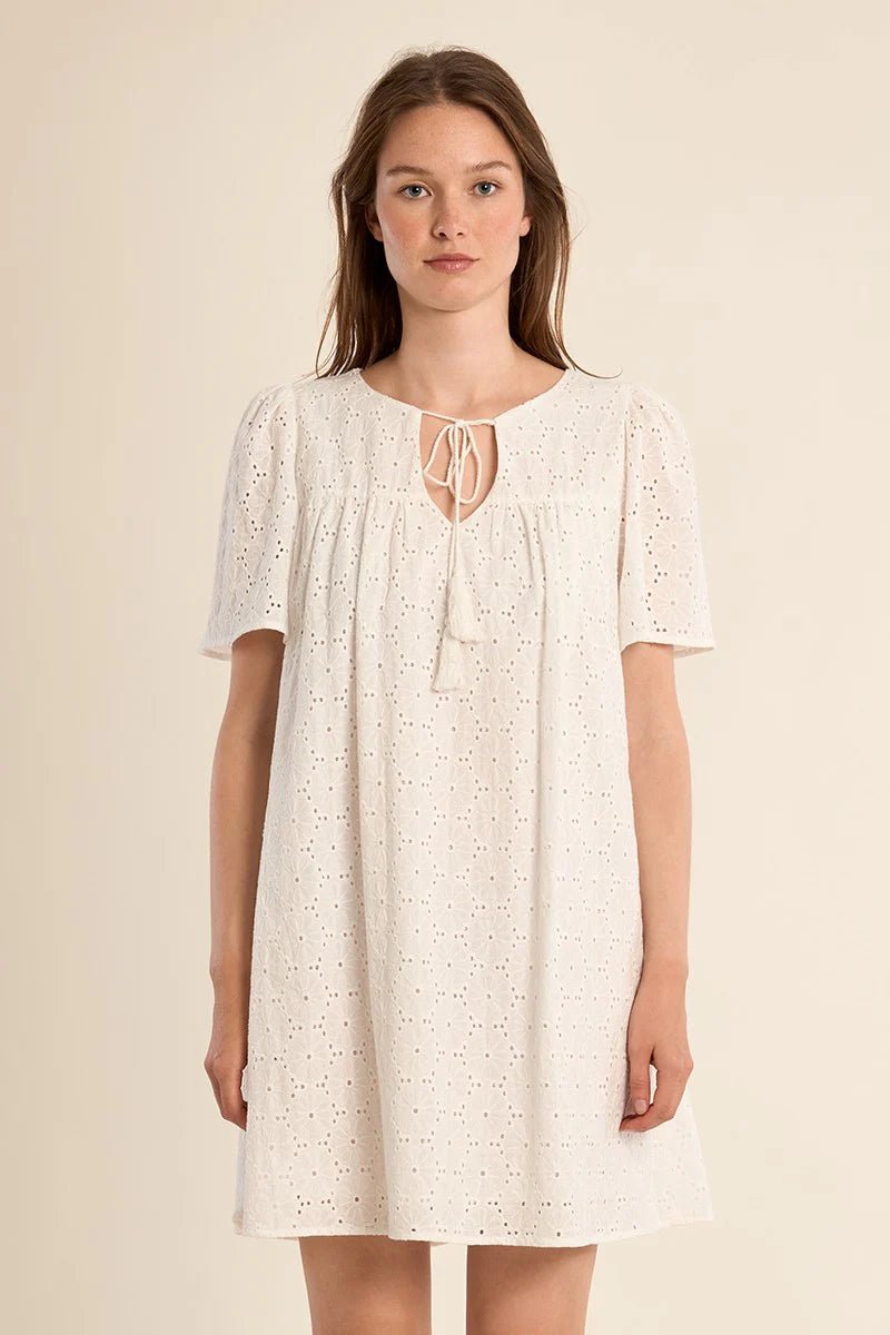 Molly Bracken Cotton Short Sleeve Dress - clever alice