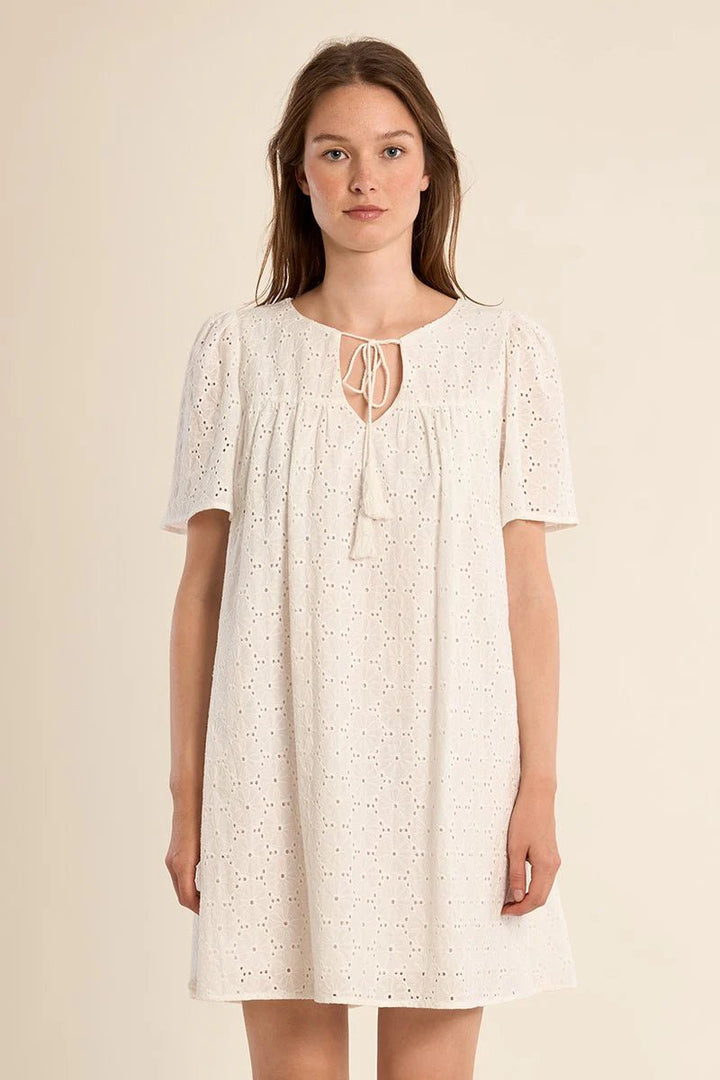 Molly Bracken Cotton Short Sleeve Dress - clever alice
