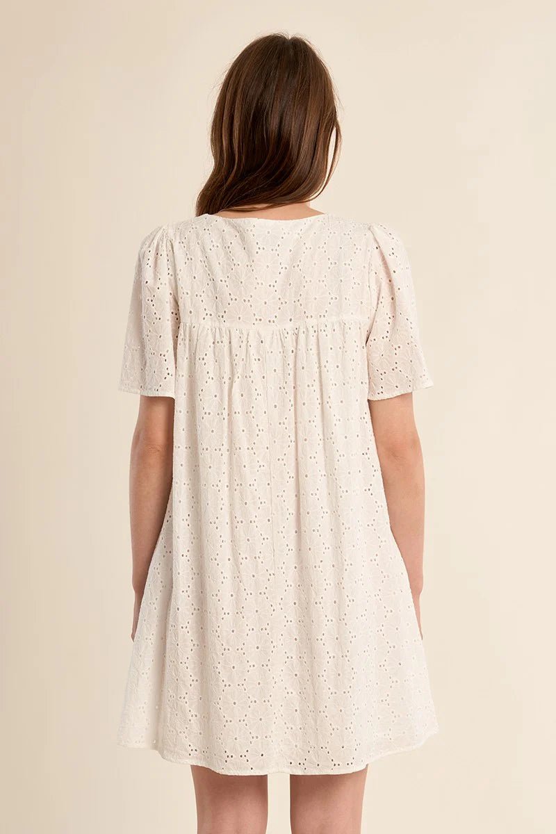 Molly Bracken Cotton Short Sleeve Dress - clever alice