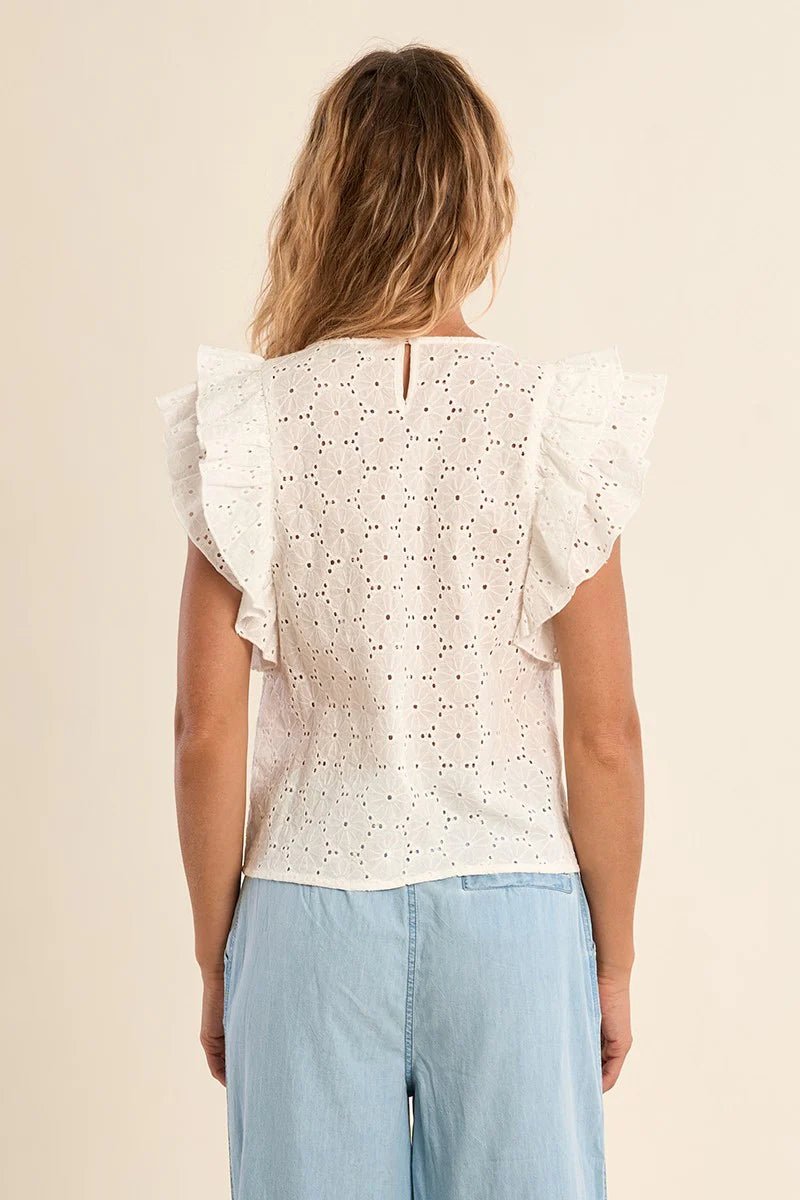 Molly Bracken Cotton top, broderie anglaise - clever alice
