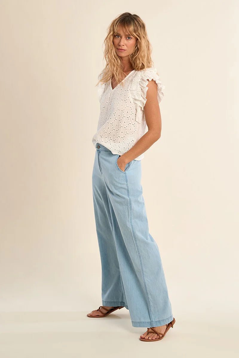 Molly Bracken Cotton top, broderie anglaise - clever alice