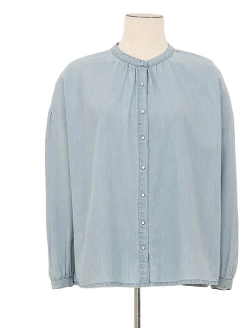 Molly Bracken Denim Snap Button Shirt - clever alice
