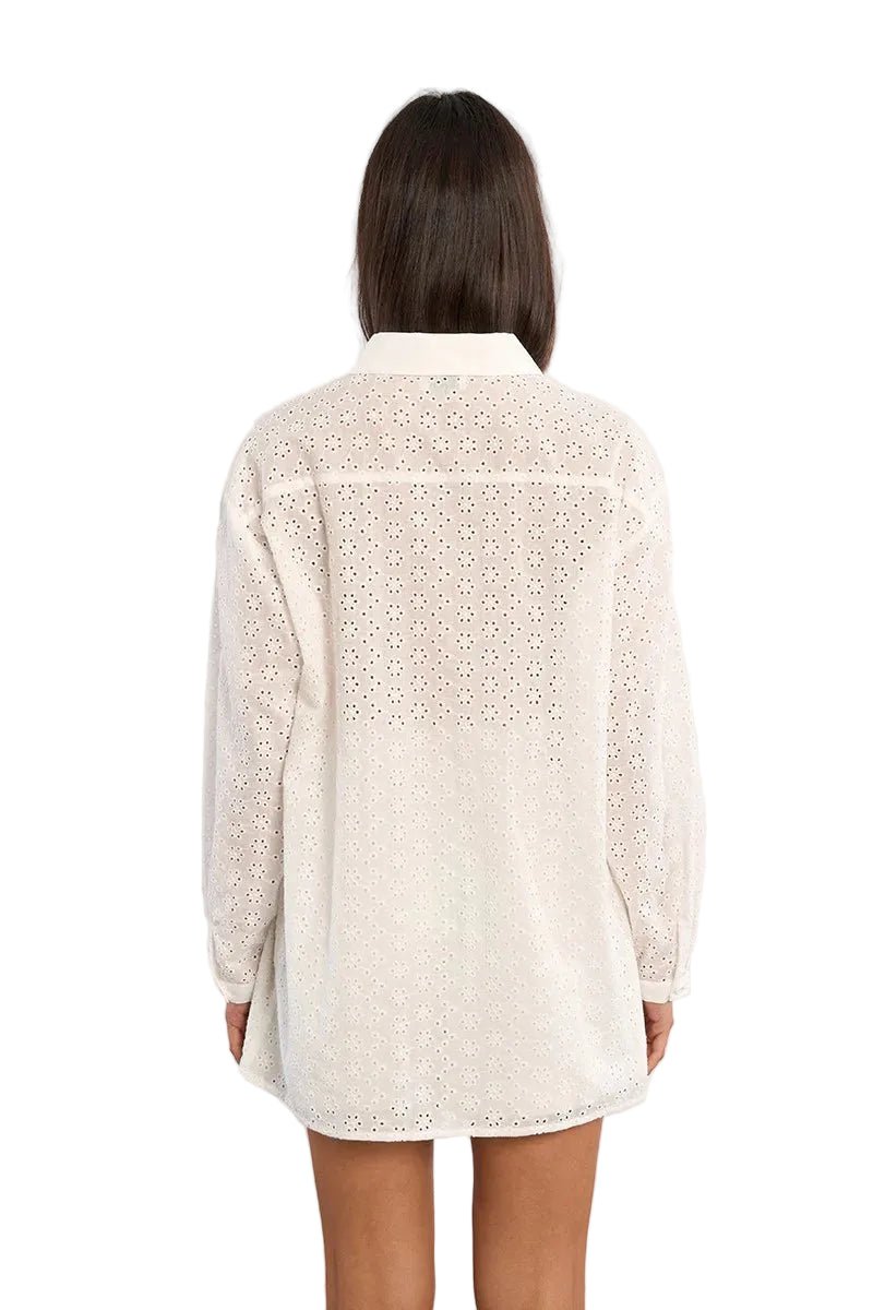 Molly Bracken Embroidered Eyelet Shirt - clever alice