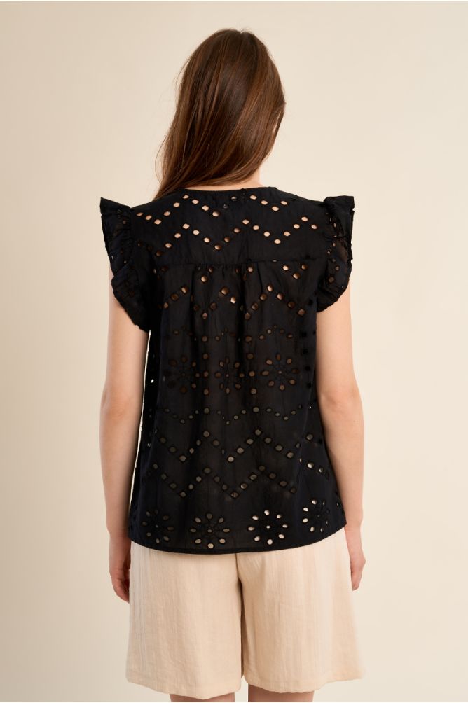 Molly Bracken Eyelet Cotton Blouse - clever alice