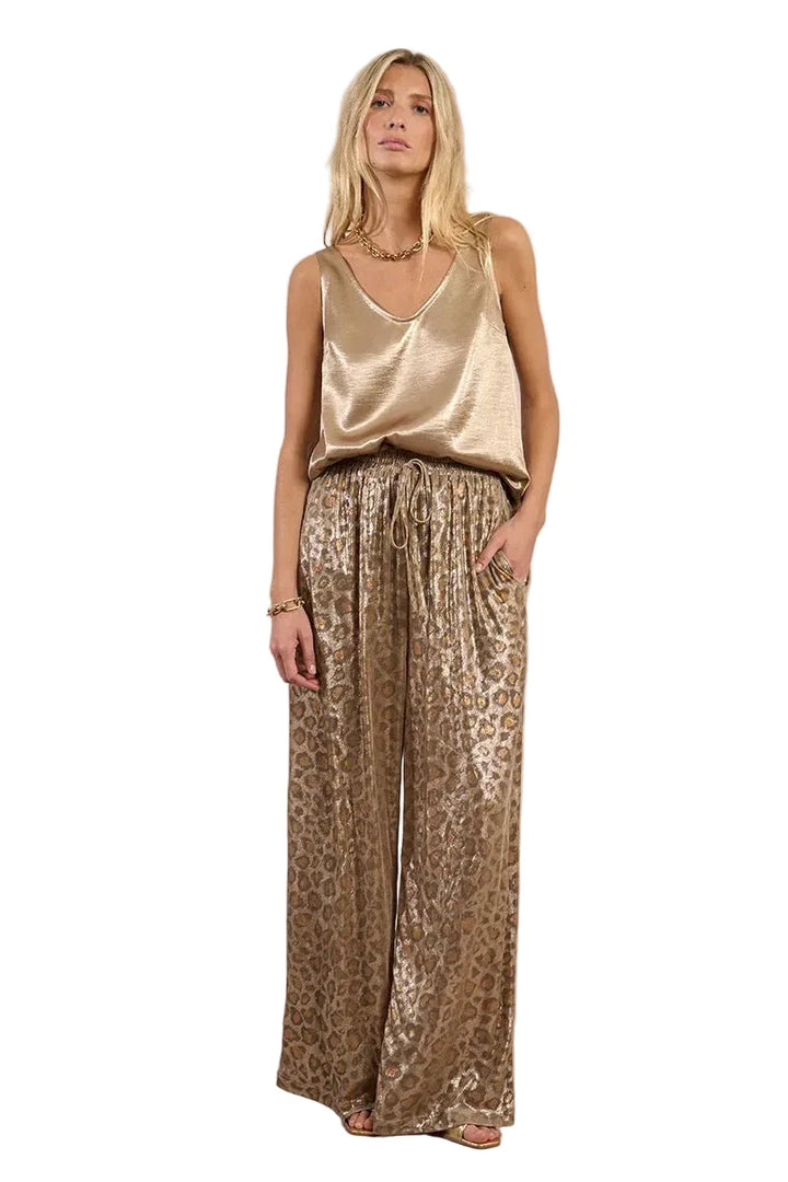 Molly Bracken Flowing Leopard Print Trousers - clever alice