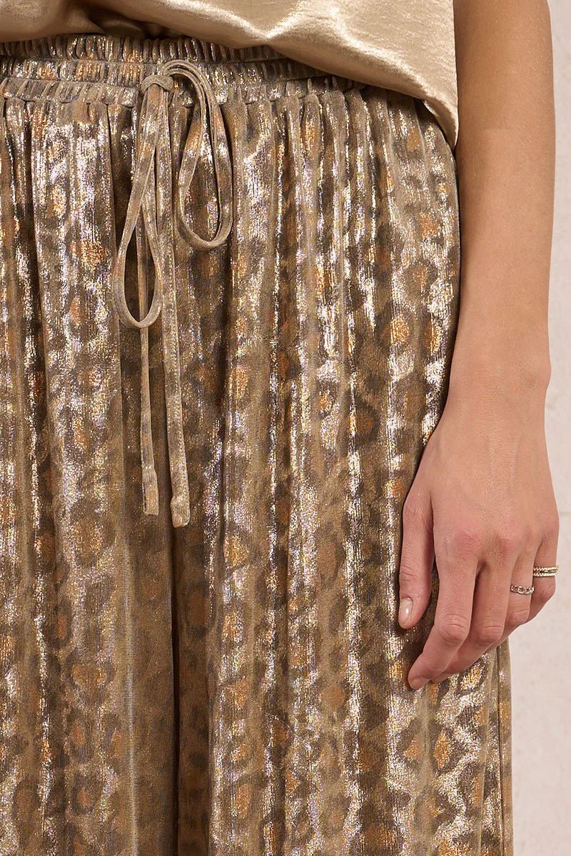 Molly Bracken Flowing Leopard Print Trousers - clever alice
