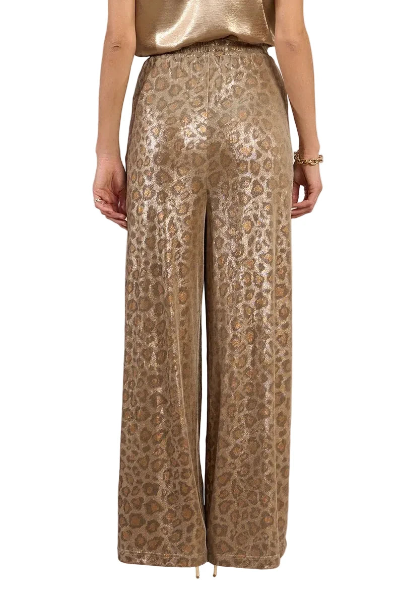 Molly Bracken Flowing Leopard Print Trousers - clever alice