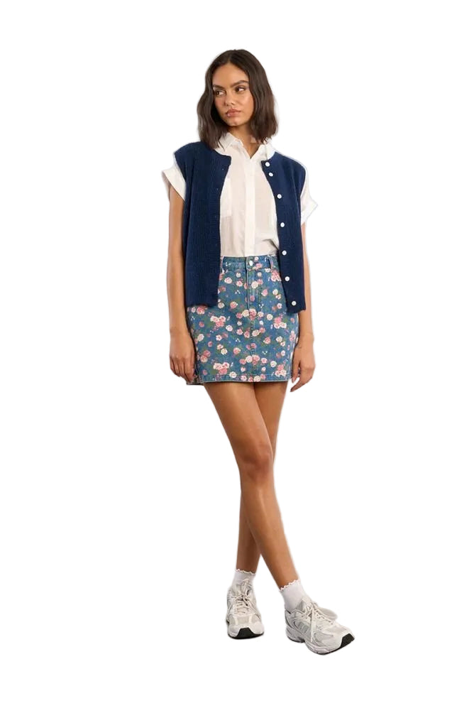 Molly Bracken Flowing Short Sleeve Button Up - clever alice