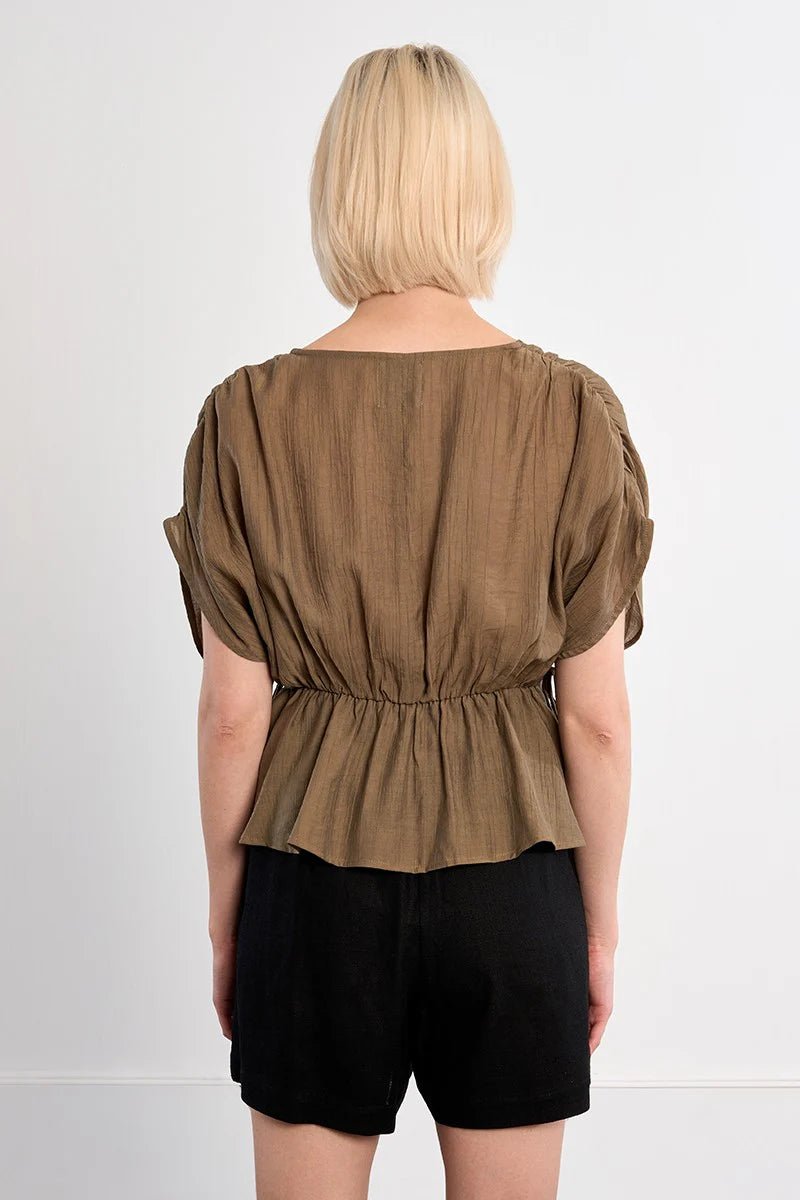 Molly Bracken Flowing top with drawstrings - clever alice